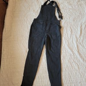 Black Denim Overalls